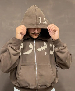 <span class=keywords><strong>Sweat</strong></span> à capuche personnalisé CCY, streetwear, <span class=keywords><strong>sweat</strong></span> à capuche oversize d'hiver, <span class=keywords><strong>sweat</strong></span>-shirts, <span class=keywords><strong>sweat</strong></span> à capuche court pour homme, fermeture éclair, broderie, patchwork - Product Image 5