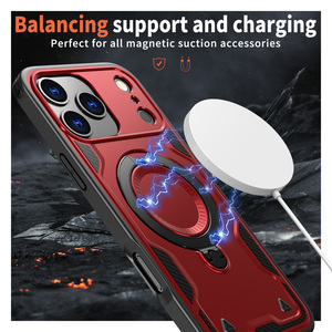 Bolsas y estuches para teléfono móvil Casetrong armadura a prueba de golpes Kickstand cubierta trasera magnética para <span class=keywords><strong>iPhone</strong></span> 17 Pro Max 17air S25 Edge - Product Image 4