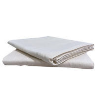 4x15 Housses lavables de 8 oz 60 pieds carrés Toile de protection en coton FT, bâche de protection lavable pour zone de peinture