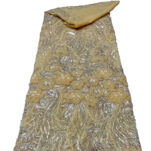 Dernière Broderie <span class=keywords><strong>Suisse</strong></span> Voile Dentelle Tissu Sequin Français Dentelle Coton Dentelle pour Dame Vêtement - Product Image 2