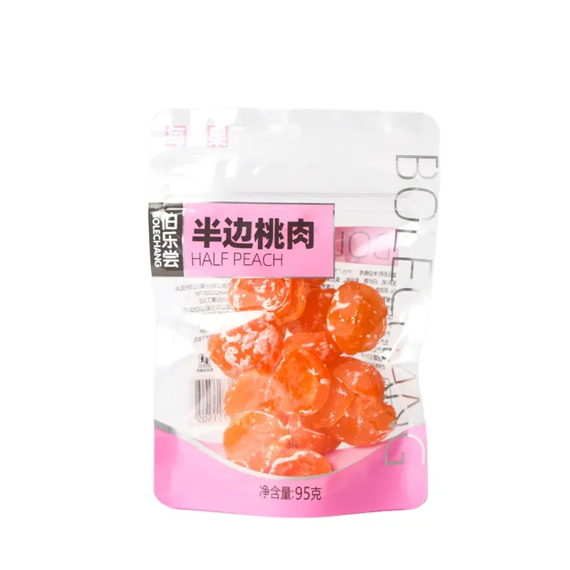 Wholesale 95g dried fruits loose candied fruits fruits Juicy peach dried peach healthy snack dried Juicy peach dice snacks