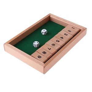 Juego de 2 Dados para <span class=keywords><strong>Pub</strong></span>, Juego de Vino, Juego de Madera para Cerrar la Caja, Juego de Mesa de Madera con 9 Dados - Product Image 3