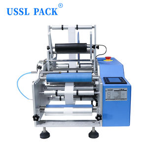 Machine d'étiquetage de bouteilles rondes électrique portable HLM-8C, machine d'étiquetage semi-automatique pour bouteilles en plastique - Product Image 3