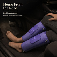 Enveloppe de jambe en ABS avec compression par airbag et revêtement extérieur en polyester pour les séances à domicile quotidiennes