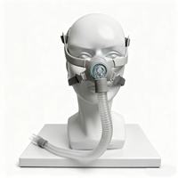 Masques de PPC pour le visage/le nez et utilisation complète du visage/nez, en silicone, découpés, aide à l'apnée du sommeil