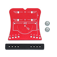 35mm charnière gabarit porte armoires dissimulé charnière trou gabarit gabarit en alliage d'aluminium perceuse Guide localisateur outils pour le travail du bois