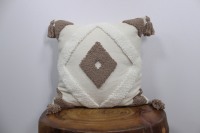 Housse de coussin décorative chic bohème géométrique tuftée de luxe pour canapé, insert de coussin pour la décoration intérieure de luxe