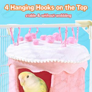 Bánh Hình Dạng Mùa Đông Vẹt Tổ Siêu Mềm Ấm Cúng Dễ Dàng Làm Sạch Chim Sang Trọng Giường Với Đệm - Product Image 5