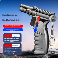 Vente en gros d'un bel allumeur torche métallique à flamme pistolet à cigares avec briquet coupe-vent style classique pour la pâtisserie