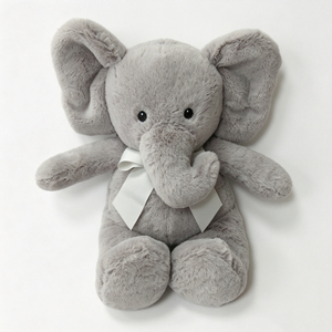 Peluche d'éléphant assis personnalisée, Peluche d'éléphant grise, Peluche d'éléphant, Animal en peluche d'éléphant, Peluche d'éléphant mignonne - Product Image 5