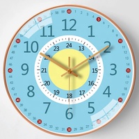 Jam dinding anak, jam dinding kamar anak warna-warni Modern belajar kreatif Modern