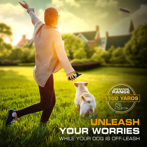 2025 संस्करण रिचार्जेबल इलेक्ट्रिक डॉग प्रशिक्षण कॉलर 123 स्तर 1100yd रेंज 100% वाटरप्रूफ प्लास्टिक मध्यम बड़े छाल नियंत्रण - Product Image 5