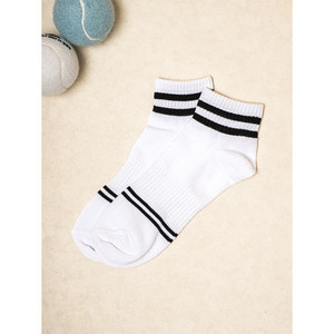 Chaussettes de course d'affaires sportives quotidiennes pour hommes Col unique Polyester blanc Spandex Impression numérique Résistant à la chaleur Logo Cuff Bottom - Product Image 1