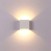 Applique murale LED en aluminium AC85-265V, éclairage intérieur, extérieur, jardin, clôture, intérieur, chambre, salon, escaliers