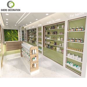 رفوف صيدلية مخصصة للبيع بالتجزئة ، متجر صيدلية خشبية ، متجر صيدلية خشبي ، رفوف أثاث صيدلية - Product Image 3