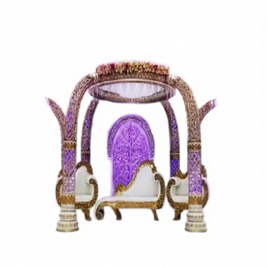 ชุดมันดาปงานแต่งงานสไตล์ฟันช้าง ชุดมันดาปงานแต่งงานอินเดีย ผลิตจากไฟเบอร์ ผู้ผลิตชุดมันดาปงานแต่งงาน ดีไซน์ใหม่ ของตกแต่งงานแต่งงาน มันดาป NEWYORK - Product Image 1