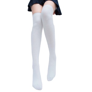 थोक कस्टम डिजाइनर सेक्सी घुटने उच्च कपास नायलॉन स्पैन्डेक्स स्कूल लड़की महिलाओं के स्टॉक - Product Image 6