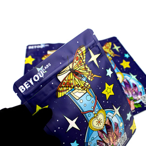 Bolsa de Mylar con Corte Irregular Personalizado de 3.5g para Dulces, Gomitas, Refrigerios, Bolsa con Cierre Hermético Reutilizable - Product Image 4