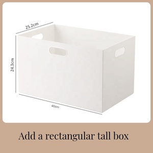Caja organizadora apilable multiusos, ropa para el hogar, juguetes, aperitivos y artículos diversos, caja de almacenamiento con asas, organizador de mesa y Escritorio - Product Image 5