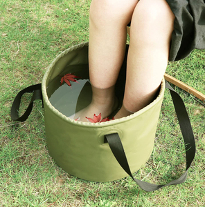 حاوية دلو قابلة للطي ، دلو ماء قابل للطي ، حوض غسيل محمول ، أخضر - Product Image 1