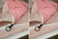 Ensemble de literie tout-en-un pour camping-car, coton biologique, couette à carreaux zippée, drap-housse et 2 taies d'oreiller, ensemble de literie pour camping-car