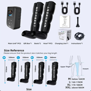 Bottes de compression rechargeables pour athlètes, bottes de récupération des jambes professionnelles à compression d'air sans fil - Product Image 2