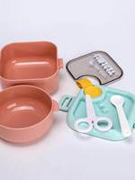Assiette à dîner pour bébé Dora Bella, boîte à lunch thermique pour enfants, bol d'alimentation complémentaire pour l'extérieur, vaisselle portable pour nourrissons, dessin animé