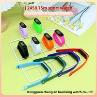 2026 Sentuhan Mode Sederhana dan Segar, Gelang Warna-warni Layar Sentuh LED Digital, Jam Tangan Elektronik Ramah Lingkungan Unisex Wanita Pria Anak-anak