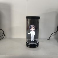 Хит продаж: Голографический дисплей-вентилятор Plug & Play из алюминия, Holo Box для использования на улице/в помещении, управление через приложение, гарантия 1 год