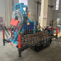 Foreuse sur Chenilles Diesel Hydraulique 200m de Profondeur pour Puits d'Eau 35 CV