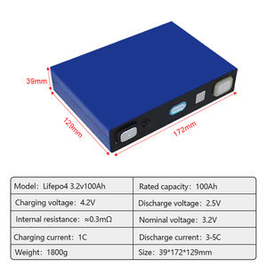 전기 자동차 오토바이 용 3.2V 52Ah 50Ah 100ah 105ah Lifepo4 배터리 고션 에너지 저장 배터리 - Product Image 5