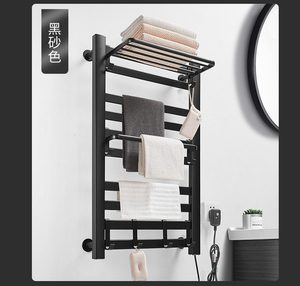 Sèche-serviettes électrique moderne en aluminium à température réglable pour salle de bain et toilettes, avec fonction chauffante - Product Image 4