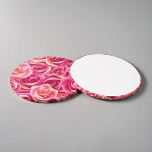 Bases para Pastel Redondas de 12 mm, Resistentes a la Grasa, de 4, 6, 8 y 10 Pulgadas, de Papel Corrugado Blanco, Bandeja para Empacar Alimentos, Precio al por Mayor, Marca SunShine - Product Image 1