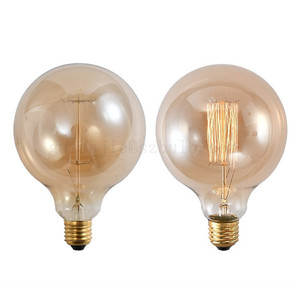 <span class=keywords><strong>Ampoule</strong></span> Edison E27 40W 60W G125 en verre doré décoratif de style vintage, <span class=keywords><strong>ampoule</strong></span> Edison <span class=keywords><strong>125mm</strong></span> 220V pour café, boutique, bureau et salon - Product Image 4