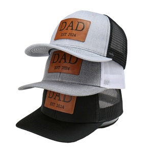 Gorra Trucker Personalizada con Parche de Cuero, Malla, 6 Paneles, Cierre a Presión 112, Visera Semicurva - Product Image 1