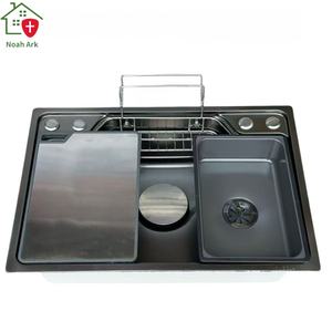 Fregadero de Cocina Inteligente con Cascada, Tendencia en TikTok, Acero Inoxidable 304, Pantalla LED Digital, Multifuncional, de un Solo Tazón - Product Image 1