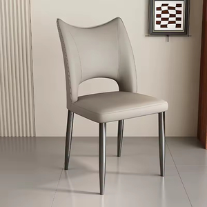 <span class=keywords><strong>Chaise</strong></span> de salle à manger en similicuir élégante, design minimaliste moderne, <span class=keywords><strong>chaise</strong></span> de salle à manger confortable pour la cuisine et la salle à manger - Product Image 2