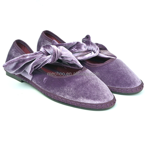 Chaussures plates pour femmes en velours de luxe, style nœud, <span class=keywords><strong>ballerines</strong></span> <span class=keywords><strong>chinoises</strong></span> - Product Image 6