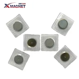 N35 bolsa magnética industrial, botões magnéticos com fecho redondo ímã de neodímio costura pvc ímã para roupas bolsas de tecido