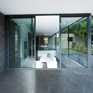 Fornitore della cina in alluminio porta d'ingresso a battente in vetro francese doppio vetro esterno porta del <span class=keywords><strong>garage</strong></span> - Product Image 4