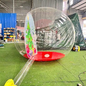 Globe à neige gonflable de Noël, photomaton, ballon à bulles, dôme d'air, igloo gonflable, globe à neige de taille humaine avec souffleur - Product Image 2