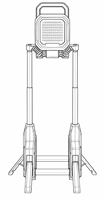 Projecteur LED portable robuste et pliable 3000LM sans fil avec support télescopique, mode lumière froide, pour atelier, rénovation et maintenance