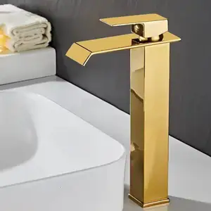 38 2023 nueva popularidad productos de gran oferta mezcladores de Grifo de Oro y grifos grifo de lavabo de baño