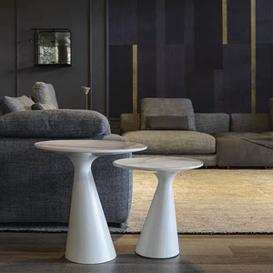 Personalizzato italiano di lusso moderno <span class=keywords><strong>rotondo</strong></span> tavolino da caffè in acciaio inox e <span class=keywords><strong>vetro</strong></span> <span class=keywords><strong>per</strong></span> la casa soggiorno tavolino mobili - Product Image 5
