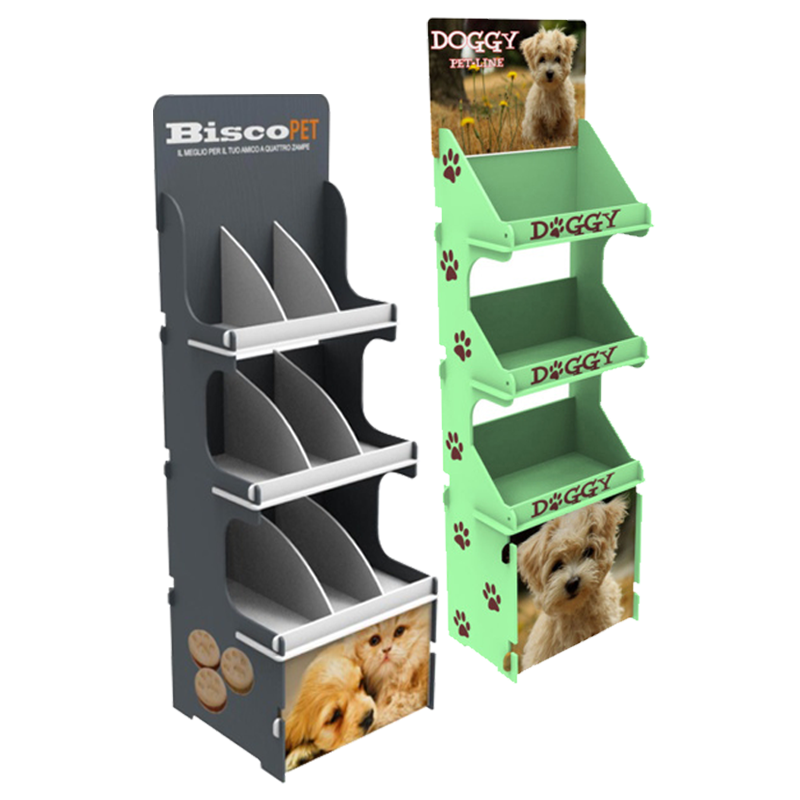 Apache Customizable Modern Floor Standing Wooden Display Rack with Plywood Construction for Shoe Stores- Custom Logo — view 2