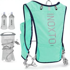 Free Sample Custom Plastic Outdoor Sports Breathable Lightweight Reflective Hydration <b>Running</b> Phone Holder Vest 36-56L Zipper - Product Image 1
