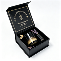 Boîtes cadeaux magnétiques rigides personnalisées de luxe pour bougies d'aromathérapie, emballage de bougies parfumées avec logo personnalisé