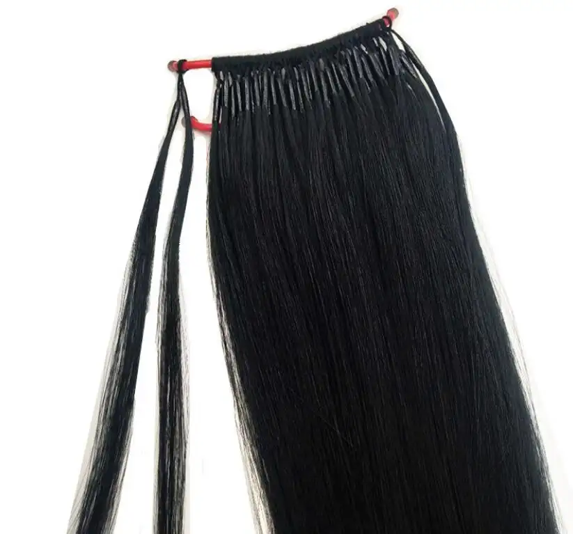 Double Wire Easy to Pull Hair Extensions Invisible Comfortable Hair Extensions Non-mark Double Rod Hair Extensions