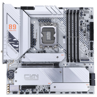 Carte mère Z890M GAMING FROZEN LGA1851 PCB blanc DDR5 8400 OC Alimentation 14 phases 5x emplacements M.2 PCIe 5.0 WiFi 7 Micro ATX PC
