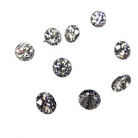 Pierre de Moissanite Blanche Créée en Laboratoire, Taille Brillant, Effet de Couleur et de Feu, Certifiée par un Certificat Tierce Partie, Pierre Précieuse Synthétique, Vente Directe Usine
